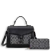 2pc Half Moon Top Handle with Wallet