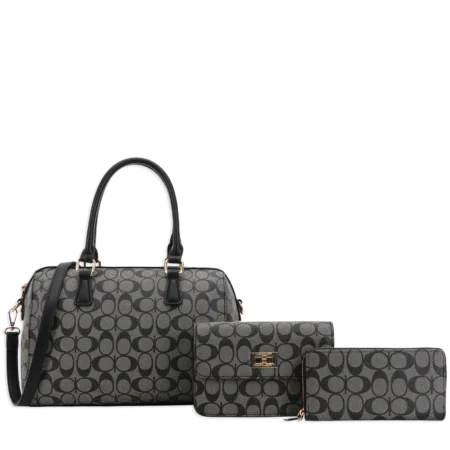 3pc Half Moon Doctor Bag with Wallet & Crossbody