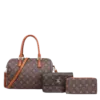 3pc Floral Doctor Bag with Wallet & Crossbody