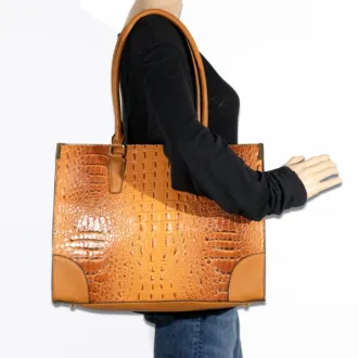 2pc Croc Satchel with Wallet