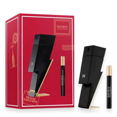 Bad Boy by Carolina Herrera 3.4 oz. Travel Set