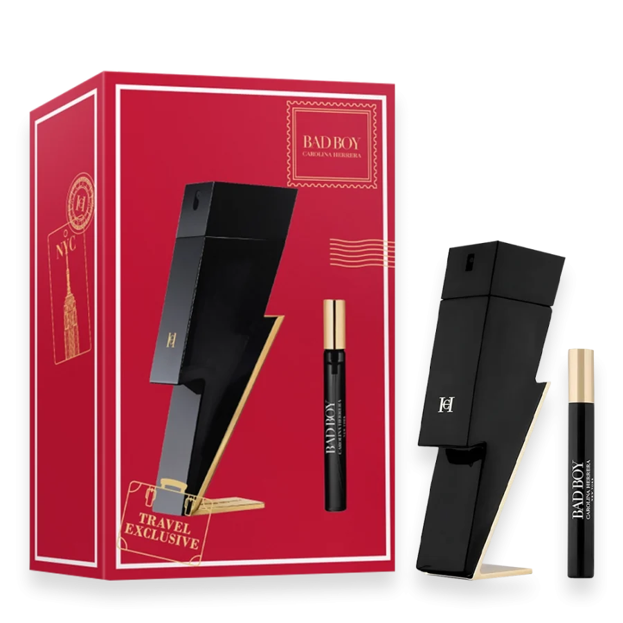 Bad Boy by Carolina Herrera 3.4 oz. Travel Set