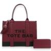 2pc The Leather Tote Bag with Wallet