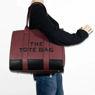 2pc The Leather Tote Bag with Wallet