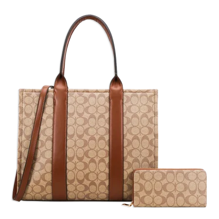 2pc Half Moon Tote with Wallet