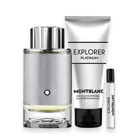 Explorer Platinum by Mont Blanc 3.3 oz. Gift Set