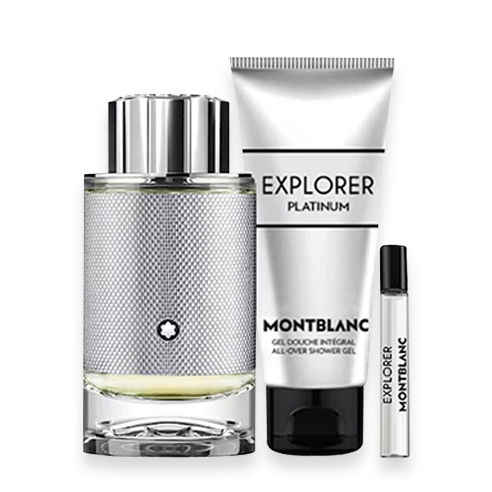 Explorer Platinum by Mont Blanc 3.3 oz. Gift Set