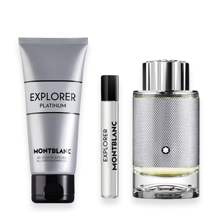 Explorer Platinum by Mont Blanc 3.3 oz. Gift Set