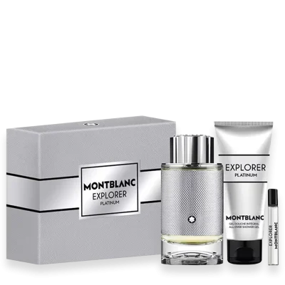 Explorer Platinum by Mont Blanc 3.3 oz. Gift Set