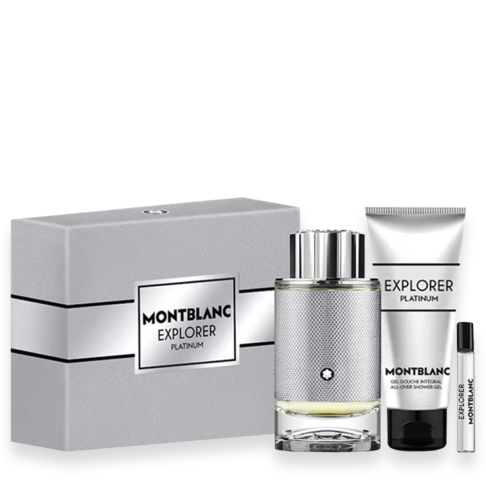 Explorer Platinum by Mont Blanc 3.3 oz. Gift Set