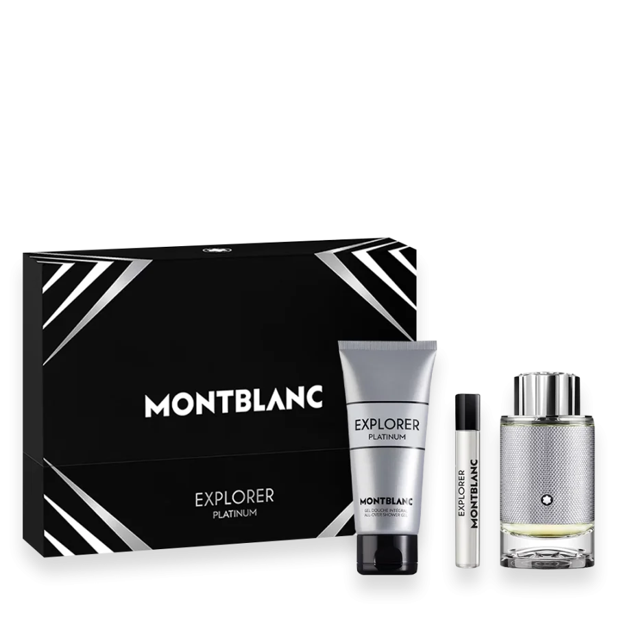 Explorer Platinum by Mont Blanc 3.3 oz. Gift Set