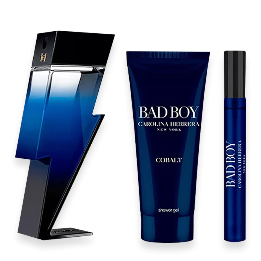 Bad Boy Cobalt by Carolina Herrera 3.4 oz. Gift Set