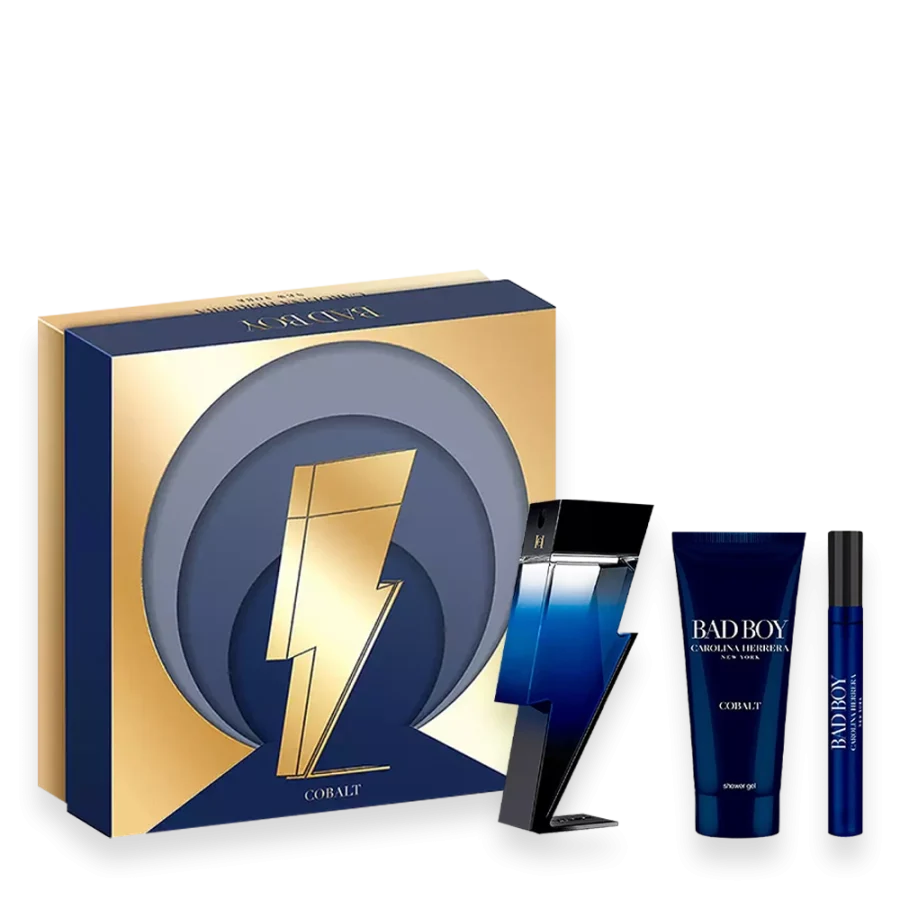 Bad Boy Cobalt by Carolina Herrera 3.4 oz. Gift Set