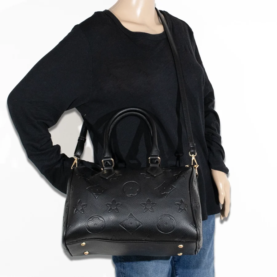 3pc Floral & Star Doctor Bag with Small Bag & Wallet