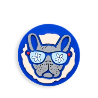 Frenchie Large Charm - 6 Pack