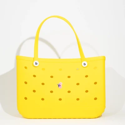 Pink Butterfly Large Charm - 6 Pack