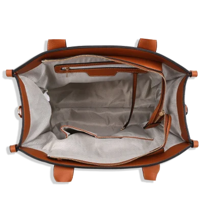 2pc The Leather Tote Bag with Wallet