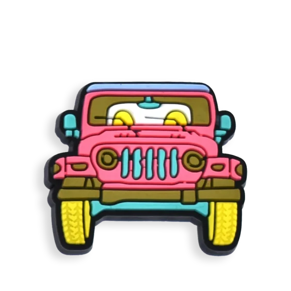 Pink Jeep Small Charm - 6 Pack