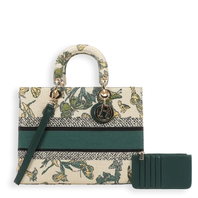 2pc Medium Butterfly Bag with Card Holder