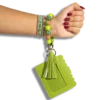 Card Holder with Beaded Wristlet