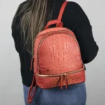 3pc Croc Backpack with Wallet & Crossbody