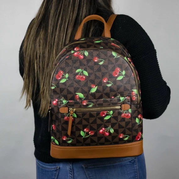 3pc Cherry Backpack with Wallet & Crossbody