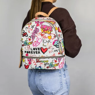 2pc Love Forever Backpack with Wallet